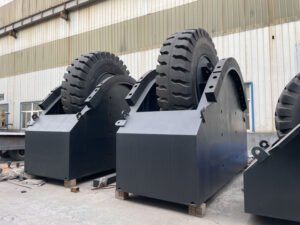 Roller fender with truck wheels