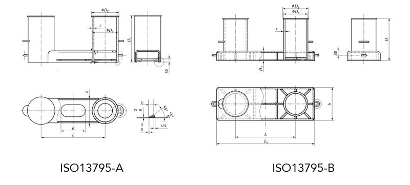ISO13795 double bollard specification