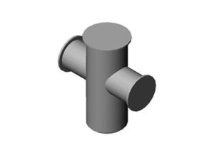 JIS-F2804-Cruciform-Bollard-3d