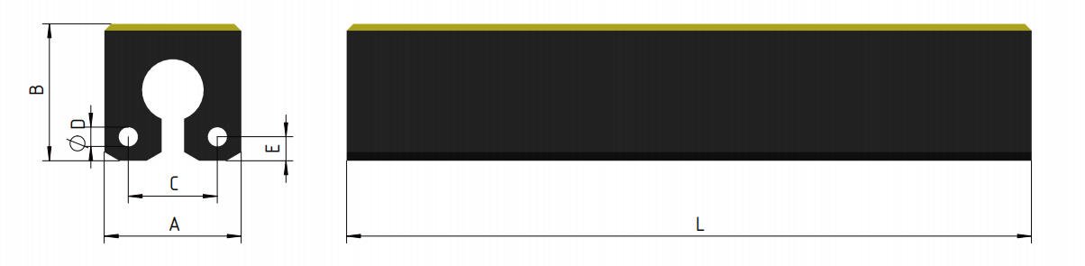 Keyhold composite fender specification