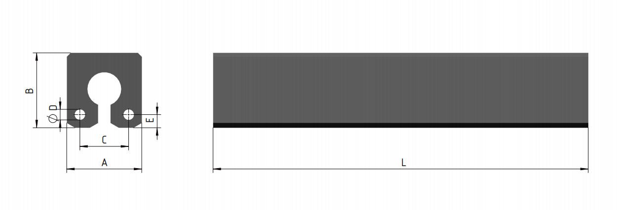Keyhold fender flat face specification