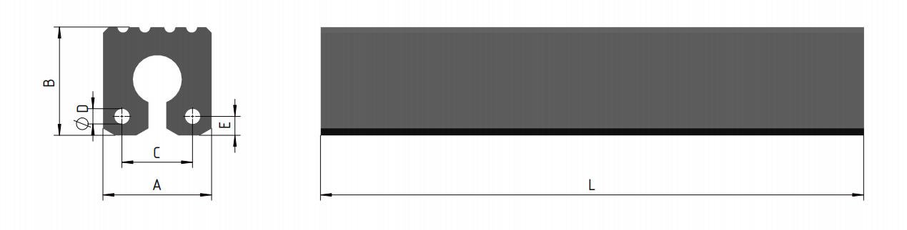 Keyhold fender ribbed specification