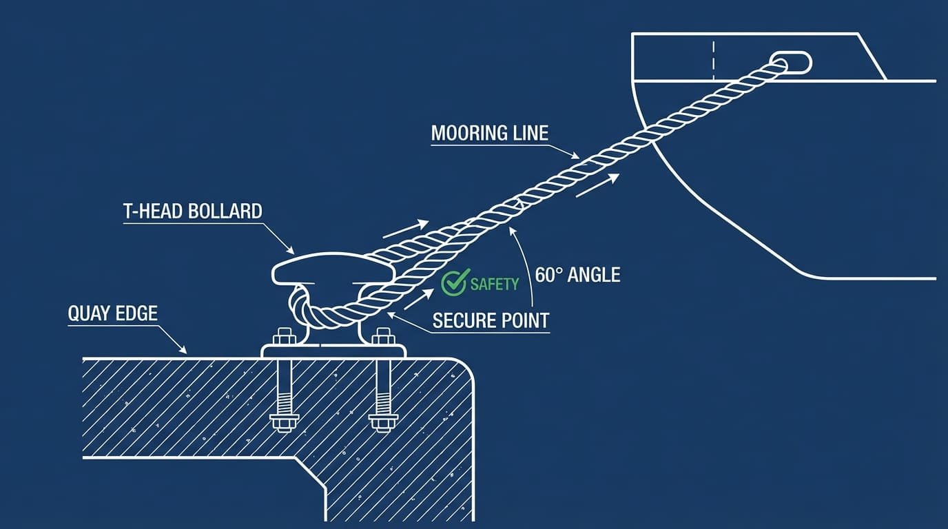 Bollard types for steep angles