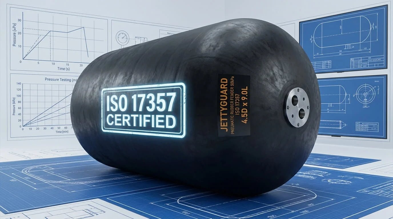 ISO 17357 testing certificate and pressure test diagram