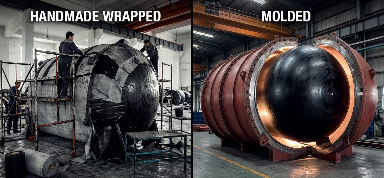 Comparison of winding process versus molded manufacturing for fenders