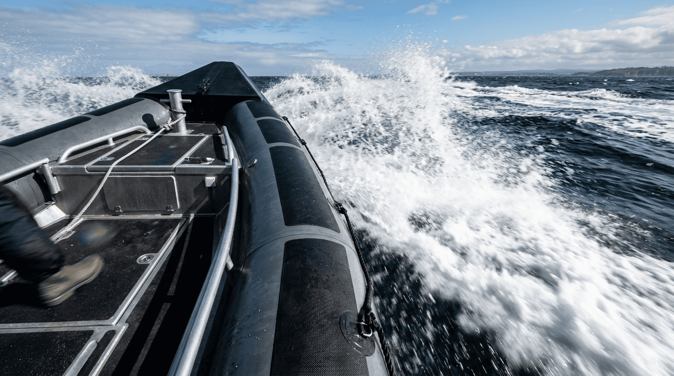 Spray deflection for a drier ride