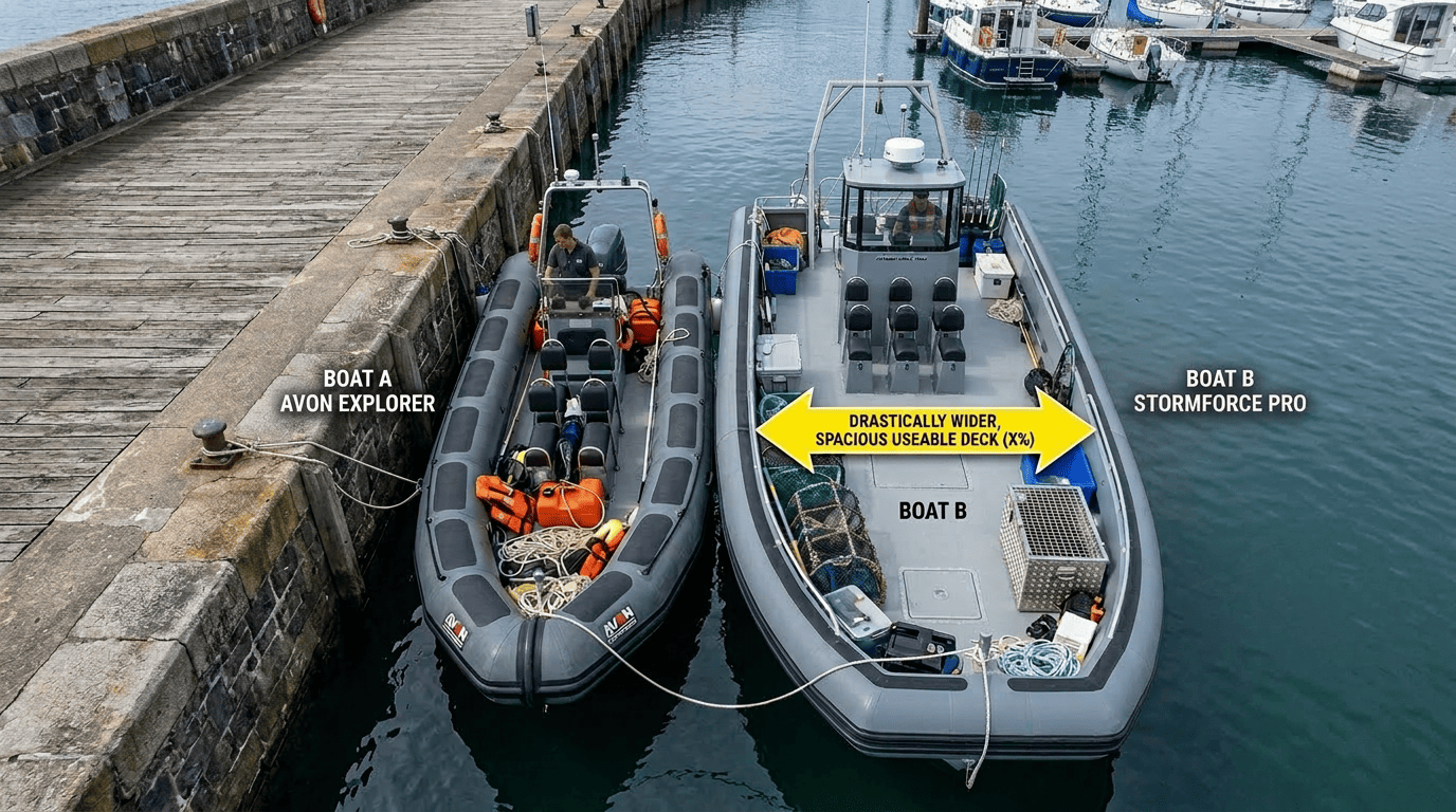 Increased Internal Deck Space