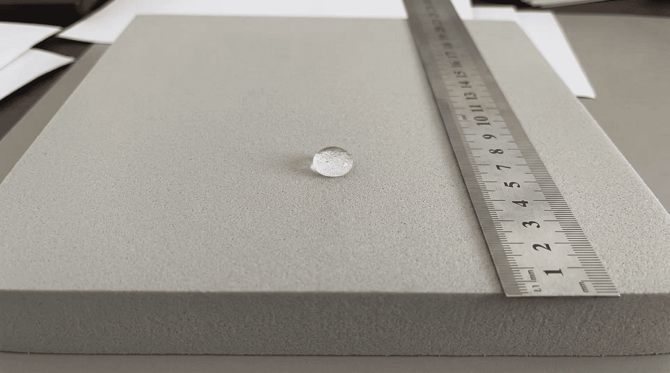 Detailed view of closed-cell foam texture