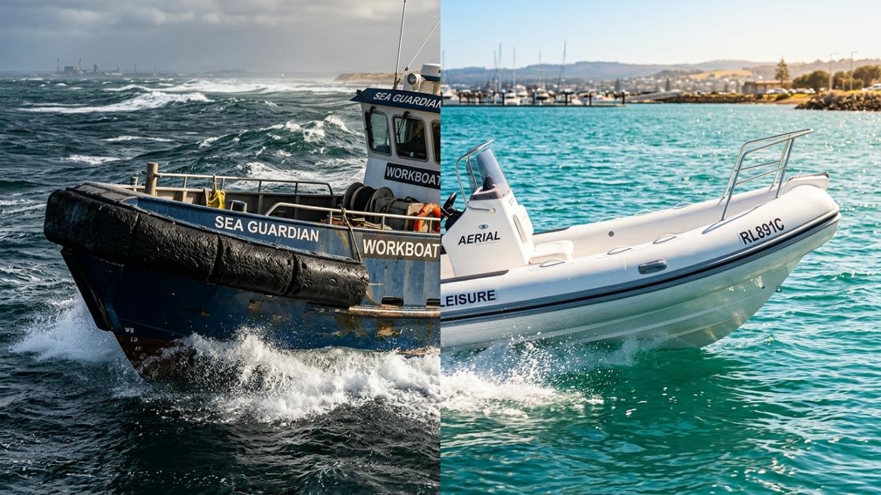 Foam collar on a boat