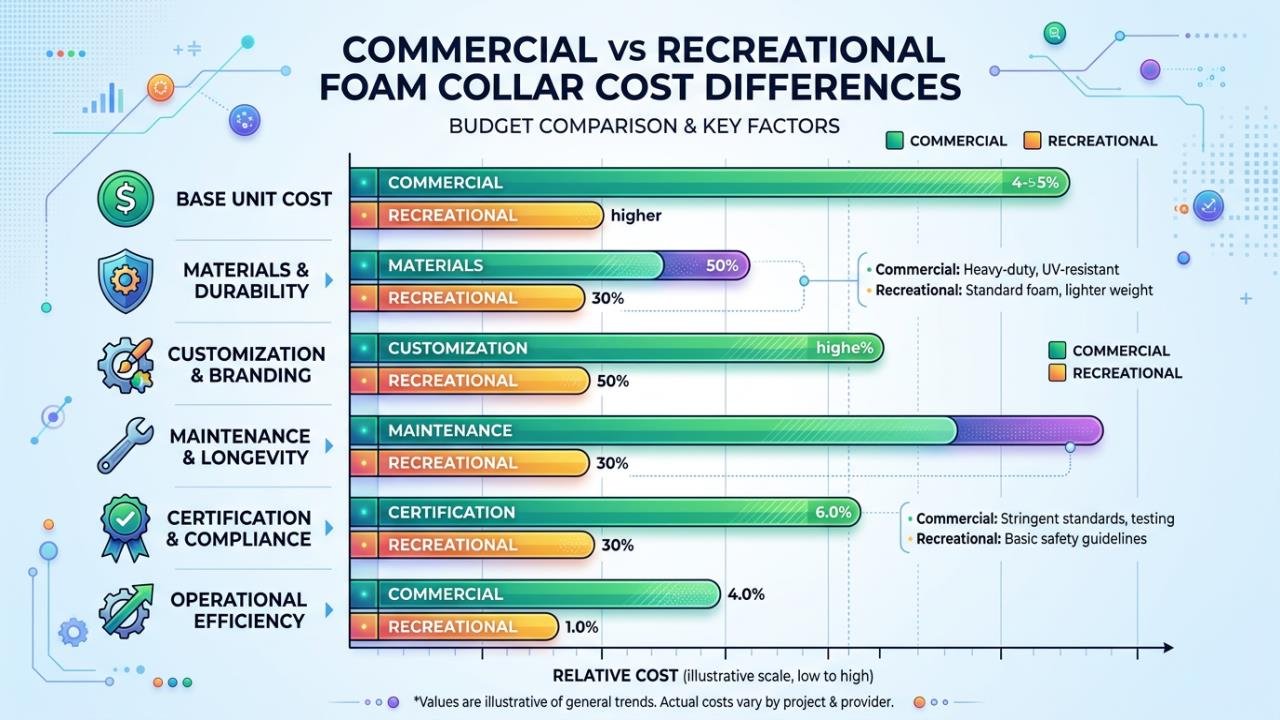 Comparing costs of foam collars