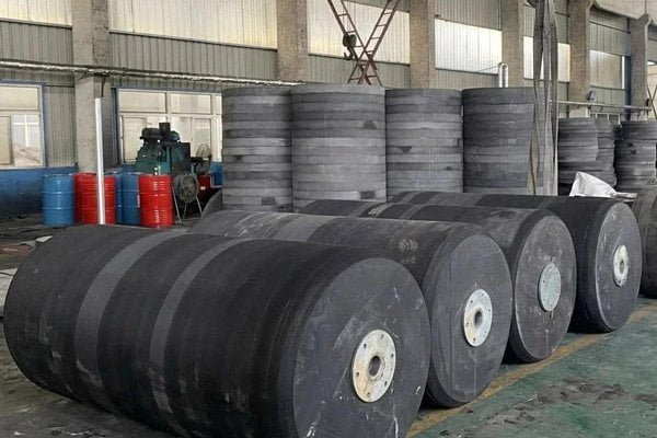 JettyGuard foam fender production line in Qingdao factory