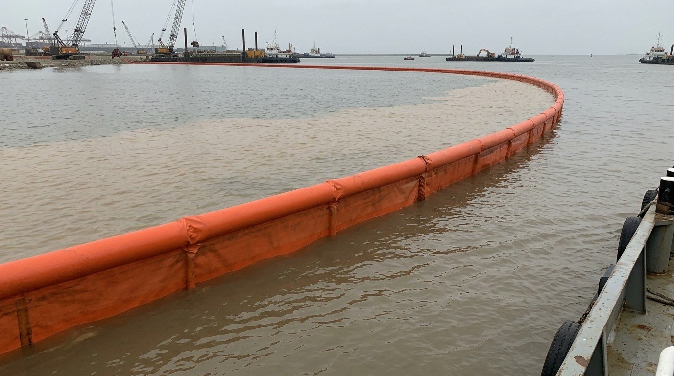 Silt curtain RFQ checklist showing project location current depth tide and deployment schedule