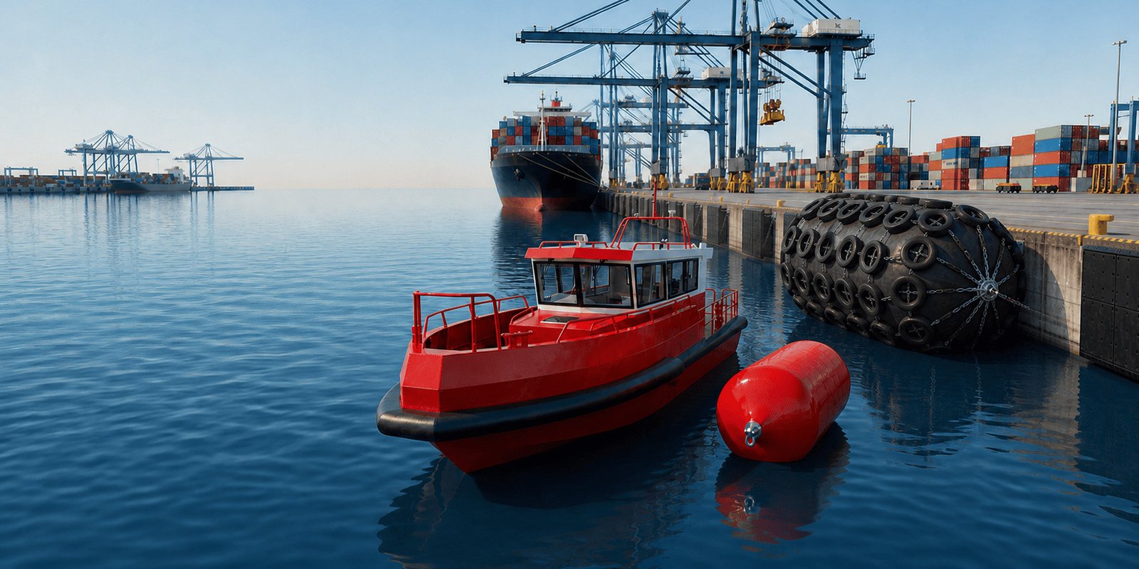 Marine fenders and mooring hardware from the JettyGuard range.